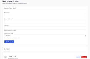 HoaPro User Management Example